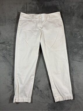 LOFT White Ankle Crop Pants